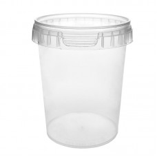 520 ML CLEAR TAMPER EVIDENT TUB and LID 520 ML CLEAR TAMPER EVIDENT TUB and LID